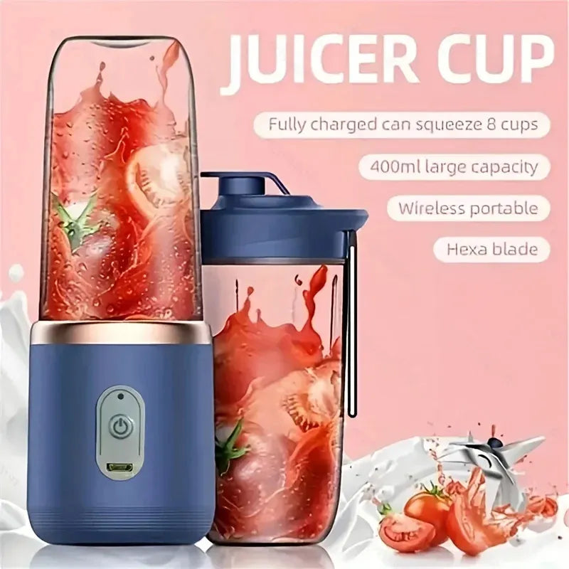Blender Portable Rechargeable – Mixeur Électrique pour Smoothies, Jus et Fruits